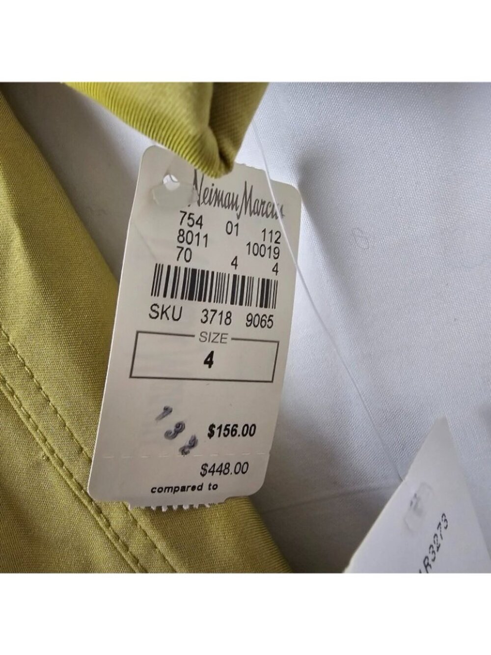 NWT Lafayette 148 Swing Jacket Womens 4 Pistachio Polished Lux Green Coat Zip - Picture 3 of 15